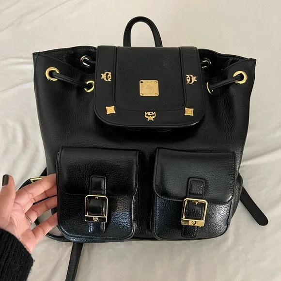 MCM | Bags | Authentic Mediumsmall Backpack | Poshmark display picture 2